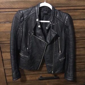 Zara faux leather jacket